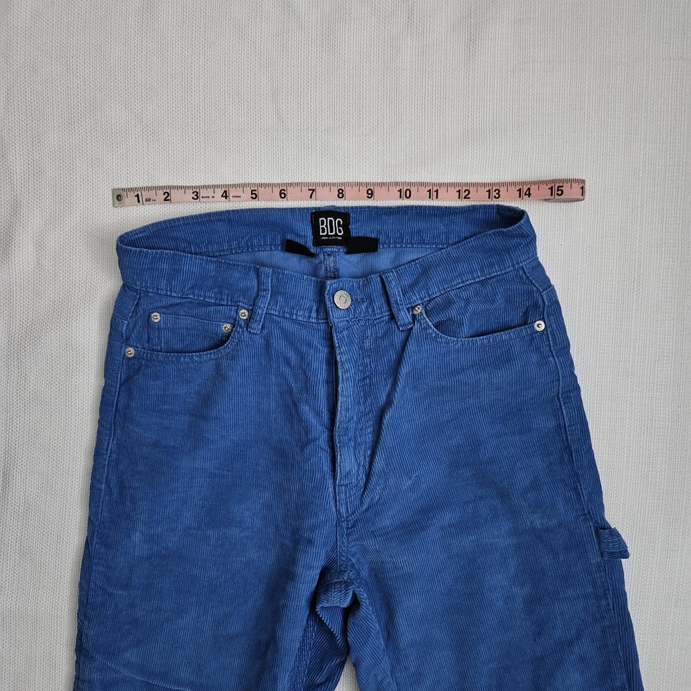 BDG‎ Corduroy Carpenter Pants High Rise Straight Leg Utility Workwear Size 27 - Picture 4 of 7